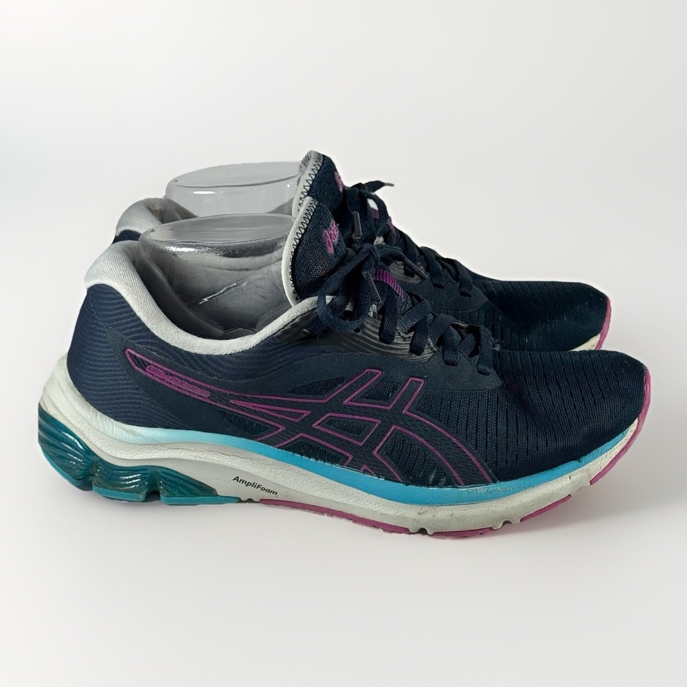 ASICS Women's Gel-Pulse 12 Running Shoe Size 8.5 French Blue Digital Grape W267‎
